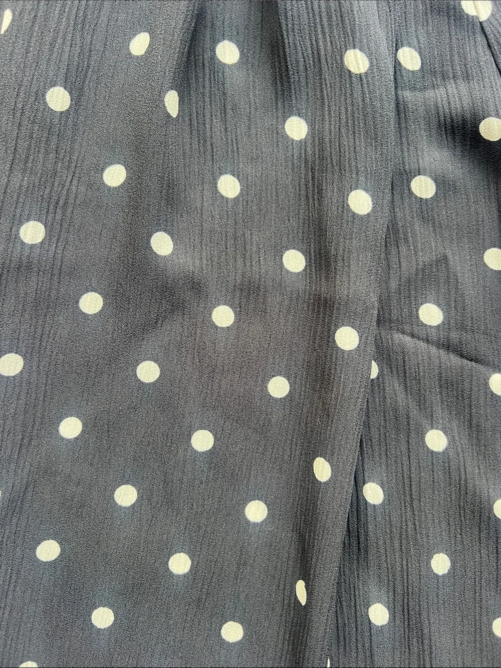 LOFT Black Blouse with White Polka Dots - Size XL - New with tags - Picture 5 of 8